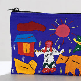  Pipli Applique Work Cotton Cosmetic Pouch 