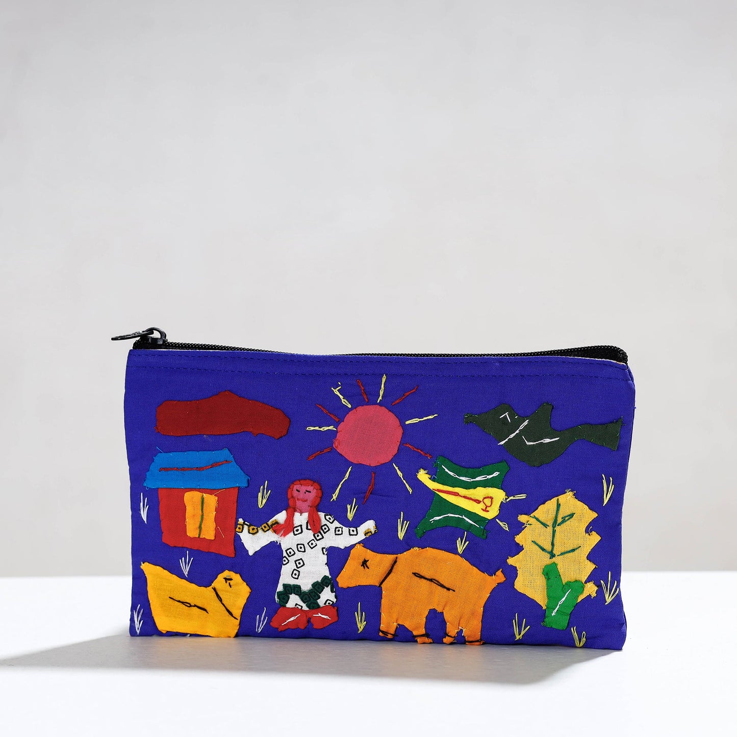  Pipli Applique Work Cotton Cosmetic Pouch 