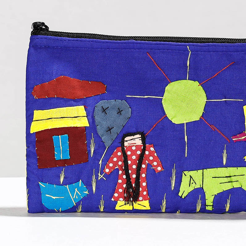  Pipli Applique Work Cotton Cosmetic Pouch 