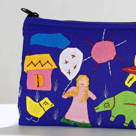  Pipli Applique Work Cotton Cosmetic Pouch 