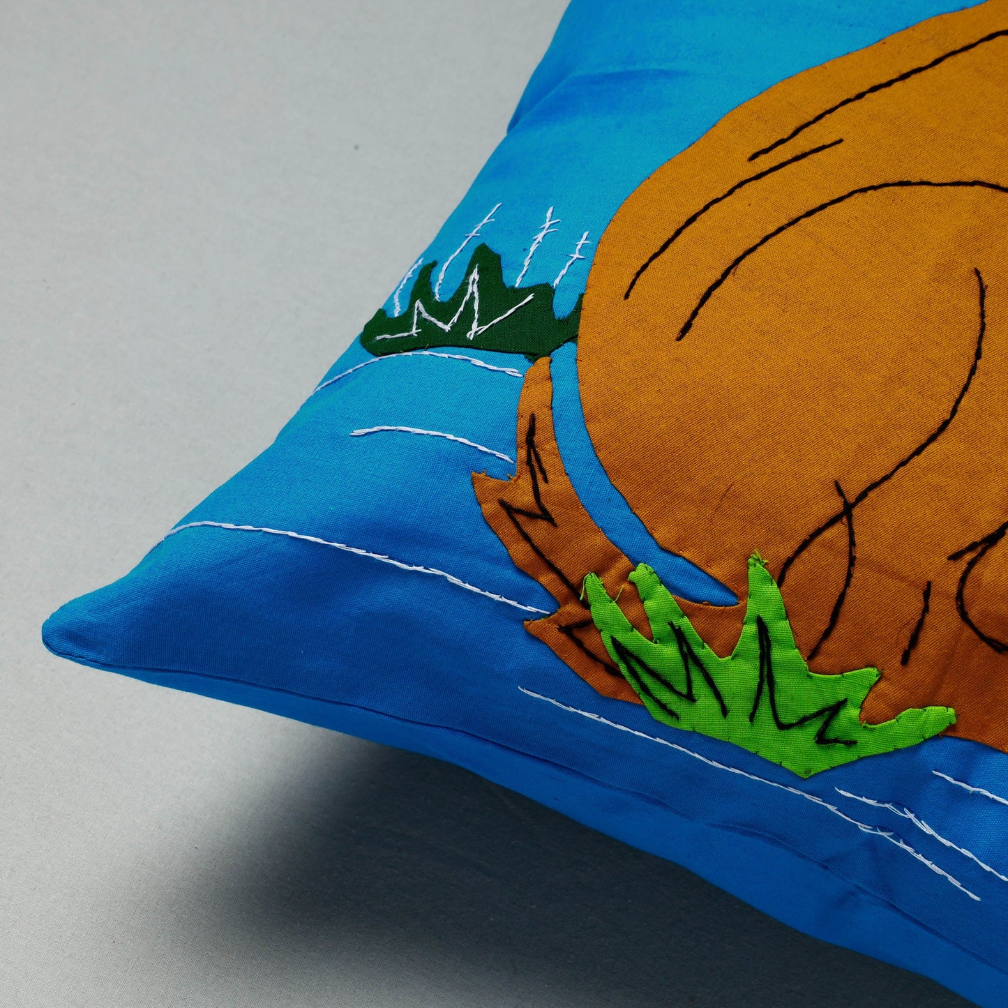 Applique Work Cushion Cover