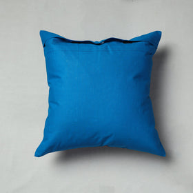 Blue Pipli Applique Work Cotton Cushion Cover