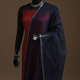 Plain cotton kota doria dupatta 18 - handcrafted