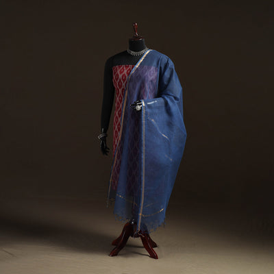 Plain cotton kota doria dupatta 23 - handcrafted