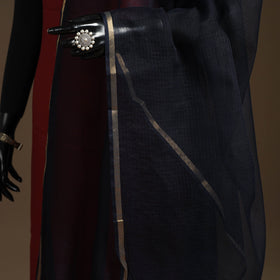 Plain cotton kota doria dupatta 23 - handcrafted