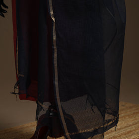 Plain cotton kota doria dupatta 23 - handcrafted