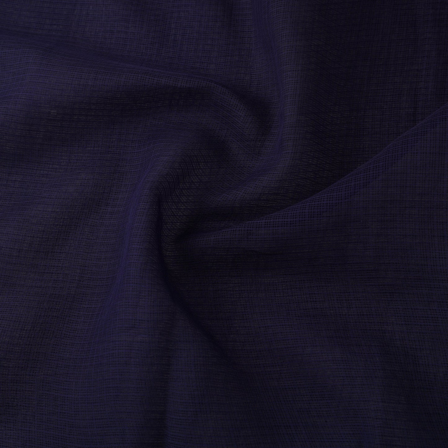 Blue Plain Cotton Kota Doria Fabric 