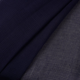 Blue Plain Cotton Kota Doria Fabric 