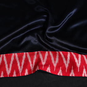 Blue Plain Mashru Silk Blouse Piece 