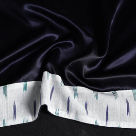 Blue Plain Mashru Silk Blouse Piece 