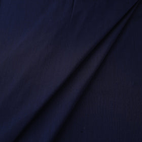 Blue Plain Slub Silk Fabric 