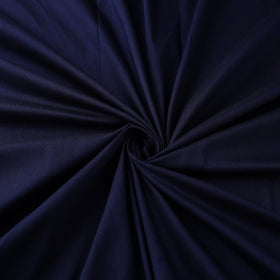 Blue Plain Slub Silk Fabric 