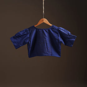 Plain slub silk readymade blouse 16 - handcrafted