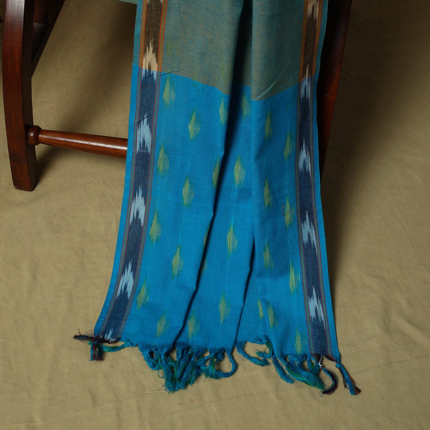 Pochampally ikat 3pc cotton unstitched dress material 19