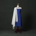 Pochampally ikat cotton 2pc unstitched dress material