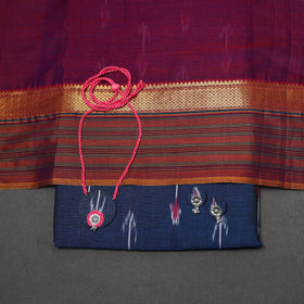 Pochampally ikat cotton 2pc unstitched dress material