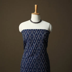 Pochampally ikat cotton 2pc unstitched dress material kurta