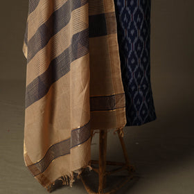 Pochampally ikat cotton 2pc unstitched dress material kurta