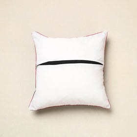 Blue Pochampally Ikat Cotton Cushion Cover (16 x 16 in) 14