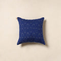 Blue - pochampally ikat cotton cushion cover 44