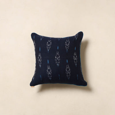 Blue - pochampally ikat cotton cushion cover 49