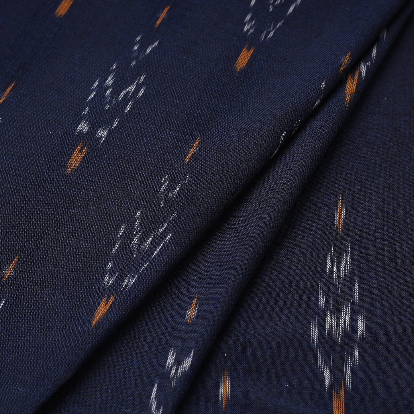 Blue Pochampally Ikat Cotton Fabric