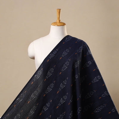 Blue Pochampally Ikat Cotton Fabric