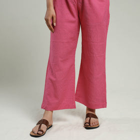 Buy Pochampally Ikat Weave Cotton Kurta with Palazzo & Dupatta Set Online l iTokri.com