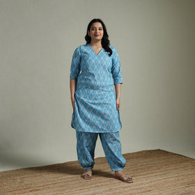 Pochampally ikat cotton co-ord set for women 13