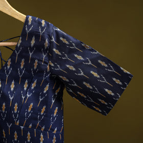 Pochampally ikat cotton readymade blouse 09 - handcrafted