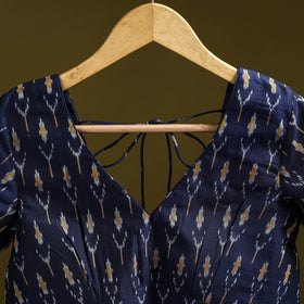 Pochampally ikat cotton readymade blouse 09 - handcrafted