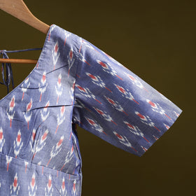 Pochampally ikat cotton readymade blouse 10 - handcrafted