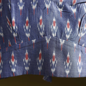 Pochampally ikat cotton readymade blouse 10 - handcrafted