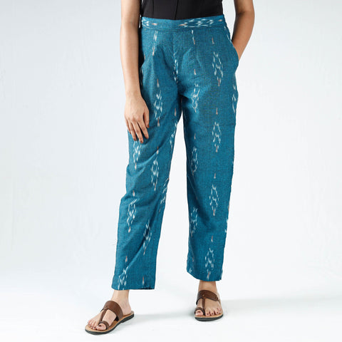 Buy Pochampally Ikat Cotton Tapered Pant for Women Online at iTokri.com