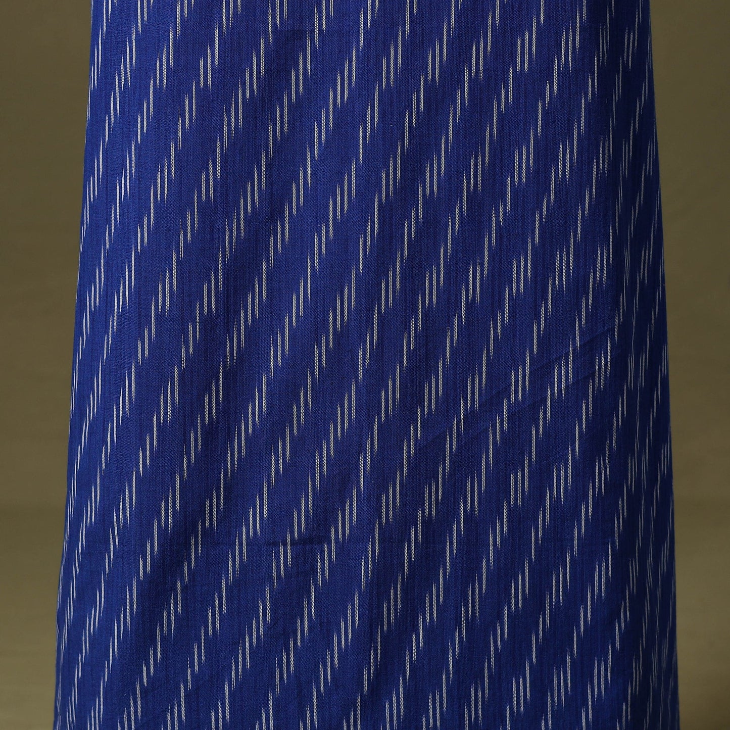 Blue Pochampally Ikat Cotton Unstitched Kurta Material