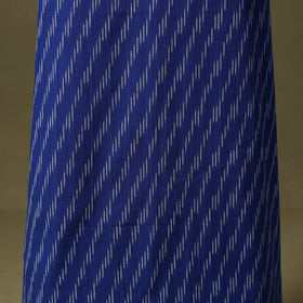 Blue Pochampally Ikat Cotton Unstitched Kurta Material
