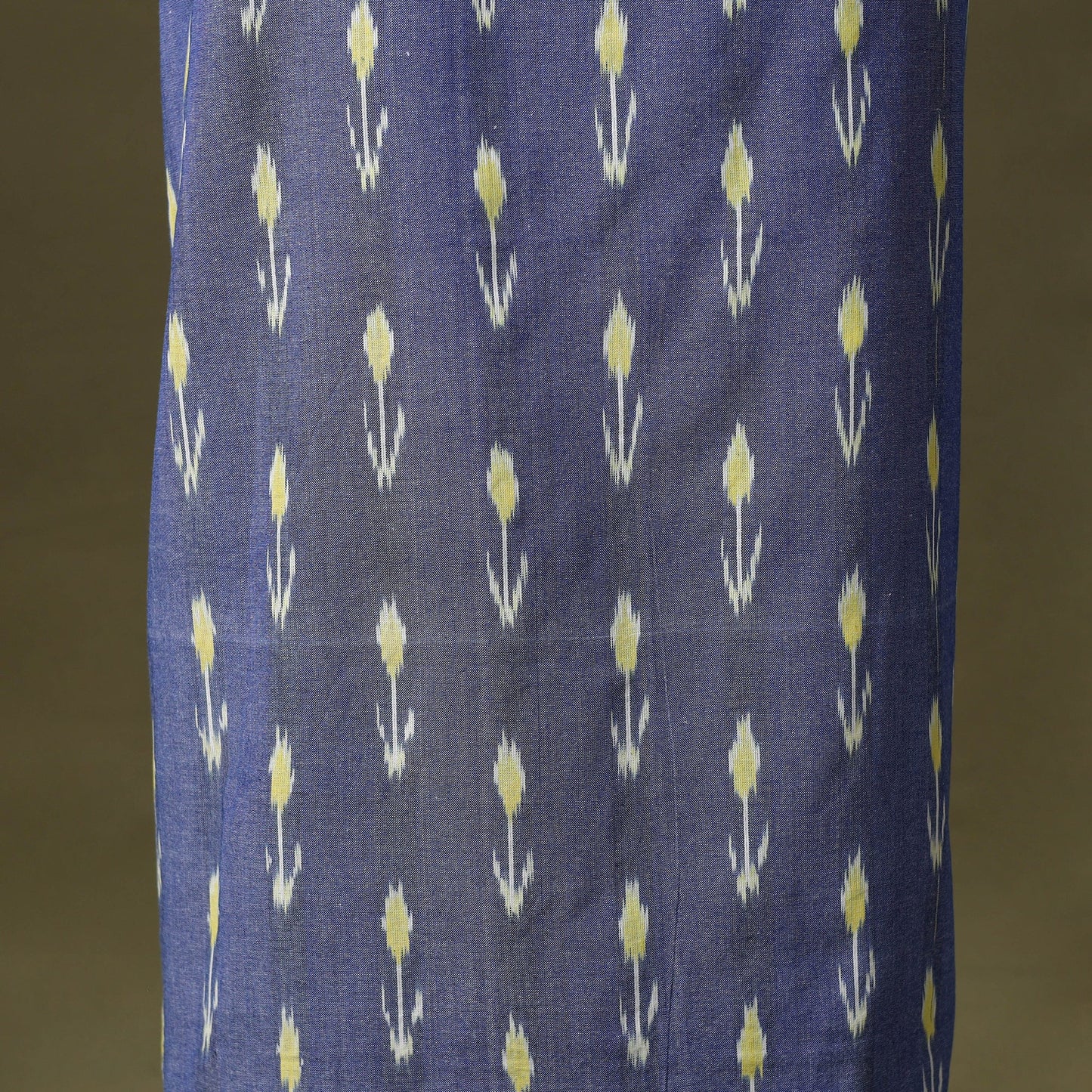 Blue - pochampally ikat cotton unstitched kurta material