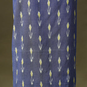 Blue - pochampally ikat cotton unstitched kurta material