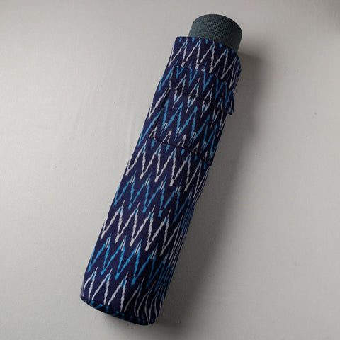 Blue Pochampally Ikat Cotton Yoga Mat Bag 