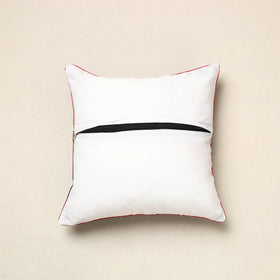Blue Pochampally Ikat Cotton Cushion Cover (16 x 16 in) 14