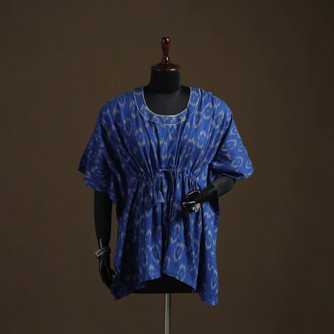 Pochampally ikat gota work cotton kaftan (short) 26