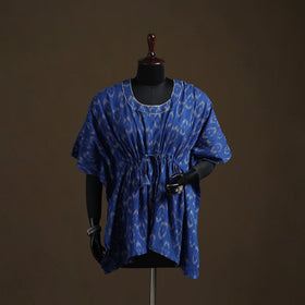 Pochampally ikat gota work cotton kaftan (short) 26