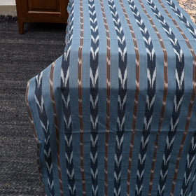 Pochampally Ikat with Kalamkari Patch Cotton Bedsheet Set