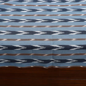 Pochampally Ikat with Kalamkari Patch Cotton Bedsheet Set