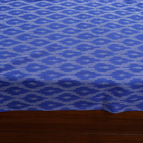 Blue - pochampally ikat with kalamkari patch cotton