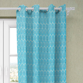  Pochampally Ikat Pure Cotton Fabric Door Curtain 