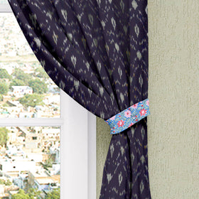 Pochampally Ikat Pure Cotton Fabric Window Curtain 