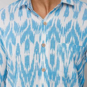  Pochampally Ikat Pure Cotton Men Full Sleeve Shirt 