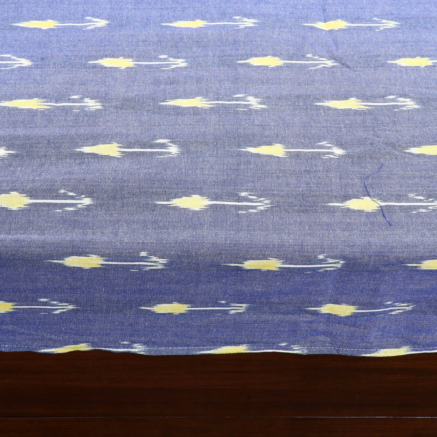 Blue - pochampally ikat with sanganeri patch cotton