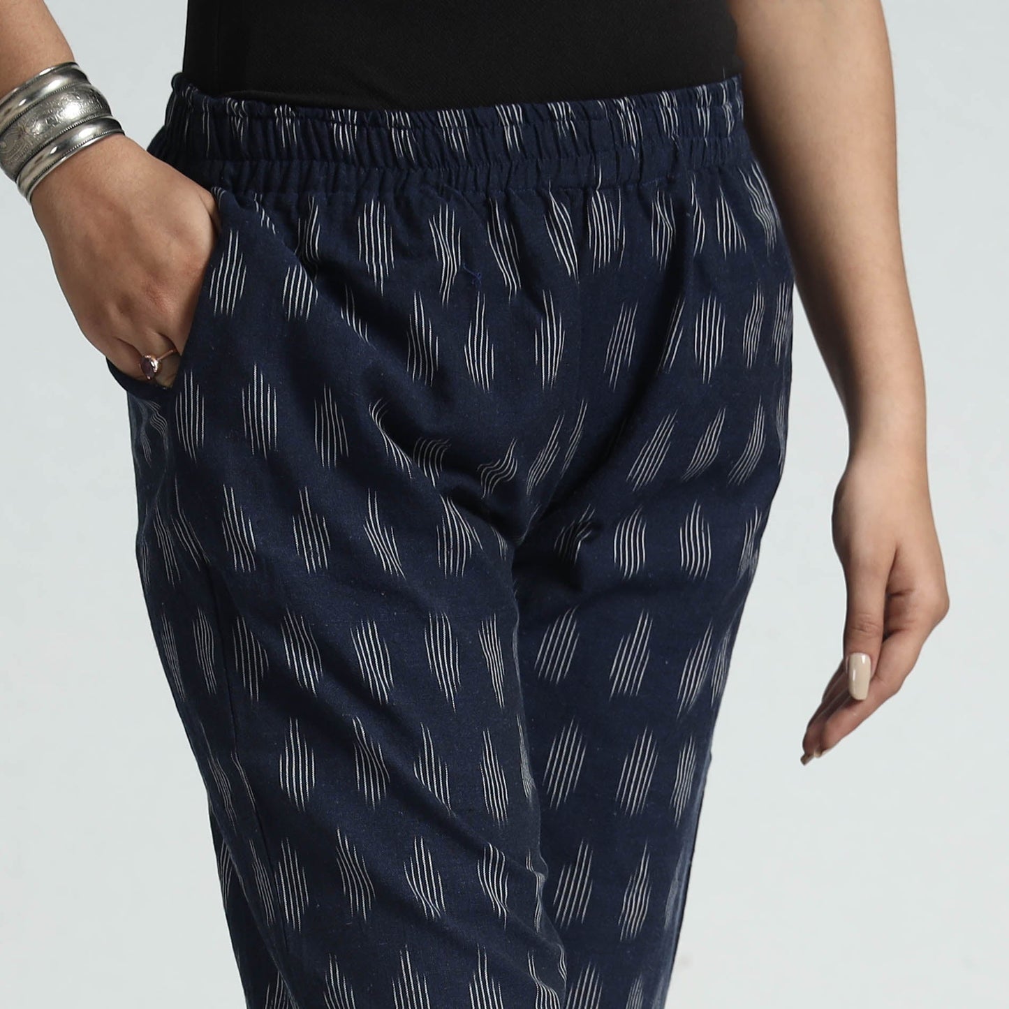 Buy Kalamkari Block Printed Cotton Elasticated Palazzo Online at iTokri.com